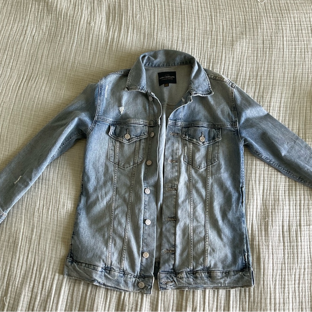 Lucky Brand Distressed Denim Jacket